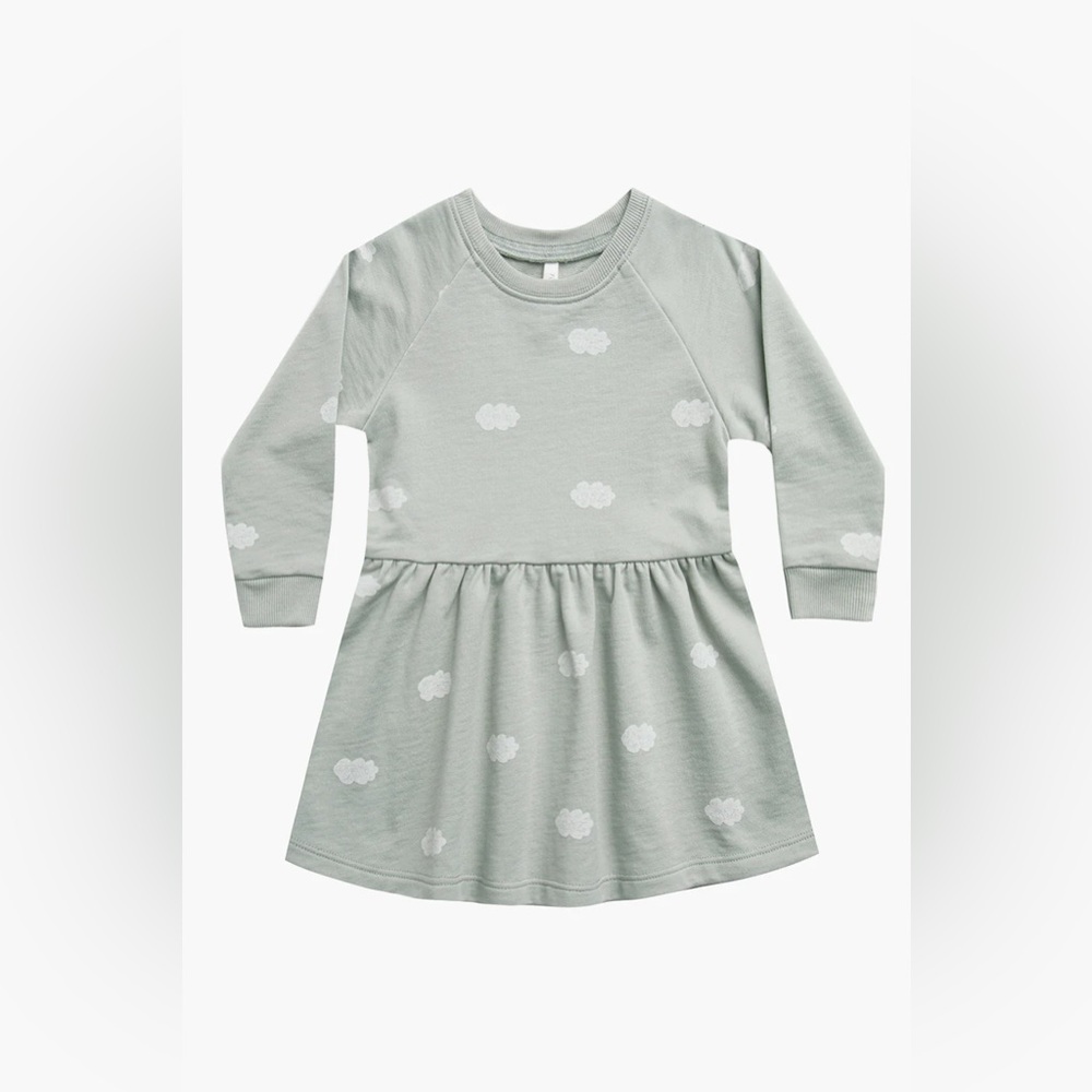Rylee + Cru Long Sleeve Raglan Dress - Clouds - Picture 2 of 3